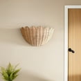 thumbnail image 4 of Cestas de pared: Cesta de ratán tejida a mano para almacenamiento - Organizador colgante de pared bohemio para baño, cocina y sala de estar, 4 of 8