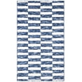 thumbnail image 2 of Safavieh Easy Care Tunisia Checkered Polyester Machine Washable Area Rug, Navy/Ivory, 2'3" x 4', 2 of 12