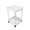 🥑 White_Hot#1723, variant on Rolling Sofa Side Table on Wheels, 2-Tier Coffee End Table, Plastic Bedside Nightstand Storage Rack, Modern Round Design, White/Black/Pink/Blue