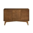 thumbnail image 2 of Cterwk 47" Sideboard Buffet Cabinet with Shelves and 3 Drawers, 2 Doors Storage Cabinet for Kitchen, Dining Room, Living Room, Brown, 2 of 10