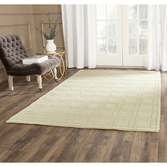 Safavieh Impressions Odran Geometric Wool Area Rug, Lime, 4' x 6'