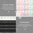 thumbnail image 2 of Shisuyan Piano Key Stickers Practical Piano Beginner Decals Transparent 2 Sheets, 2 of 9