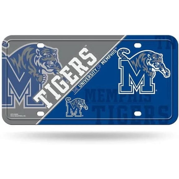 Memphis Tigers Metal License Plate