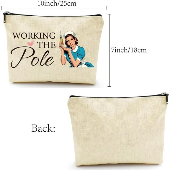 1 pc Polycotton Custom Canvas Storage Bags Metal with Pattern Human 18x25cm Zipper Pouches Rectangle