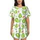 thumbnail image 1 of Fotbe Kawaii Avocado Conjunto de Pijama Estampado para Mujer, 2 Piezas, Ropa de Dormir con Camiseta de Manga Corta y Shorts Suaves-Large, 1 of 6