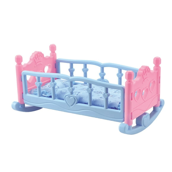 NEW Rocking Cradle Crib Bedding Doll Furniture Dolls