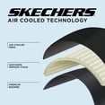 thumbnail image 4 of Fundas de asiento de coche Skechers de piel viscoelástica negra x2, 4 of 8