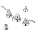 thumbnail image 1 of Three Handle Bidet Faucet with Brass Pop-up, 1 of 1