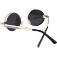 thumbnail image 3 of FEISEDY Retro Gothic Steampunk Sunglasses Round Metal Frame Punk Circle Inspired Shade Men B1857, 3 of 12