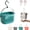 Green, variant on RVOV Plastic Hanging Shower Caddy, Portable Shower Basket Organizer with Hook, Lightweight Bathroom Storage Tote for Dorm, Gym, Travel & College Essentials