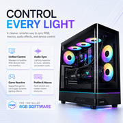 Gigatech Gaming Omega 3 Gaming PC Desktop Bundle - Core Ultra 7 265K, RTX 5070, 32GB DDR5, 1TB SSD, RGB, Windows 11, Wi-Fi, Monitor