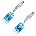 thumbnail image 1 of sweethay 1 par de pendientes de cobre para mujer, circonita geométrica, pendientes de moda, adornos de joyería para citas, joyas de fiesta Ropa, zapatos y accesorios Miscelánea, 1 of 6
