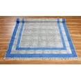 thumbnail image 4 of Casavani Outdoor Yoga Mat Vintage Area Kilim, Blue 2.6x10 ft, 4 of 6