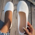 thumbnail image 2 of Women Casual Shoes Knitted Trainers Ballet Shoes Flat Footwear Non Slip Breathable Style For Women Everyday Casual Wear ,Us Size:8.5, 2 of 9