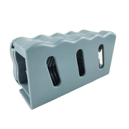 

Thinsont Hair Catcher Plastic Reusable Wall-mounted Detachable Showering Debris Grabber Collector Accessory for Bathroom Toilet Gray