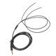 thumbnail image 2 of 1 unidad de cable de reparación de auriculares negro largo de 1,5 M, auriculares TPE, cable de reparación de auriculares de cobre sin oxígeno semiacabado con 30 núcleos negro, 2 of 5