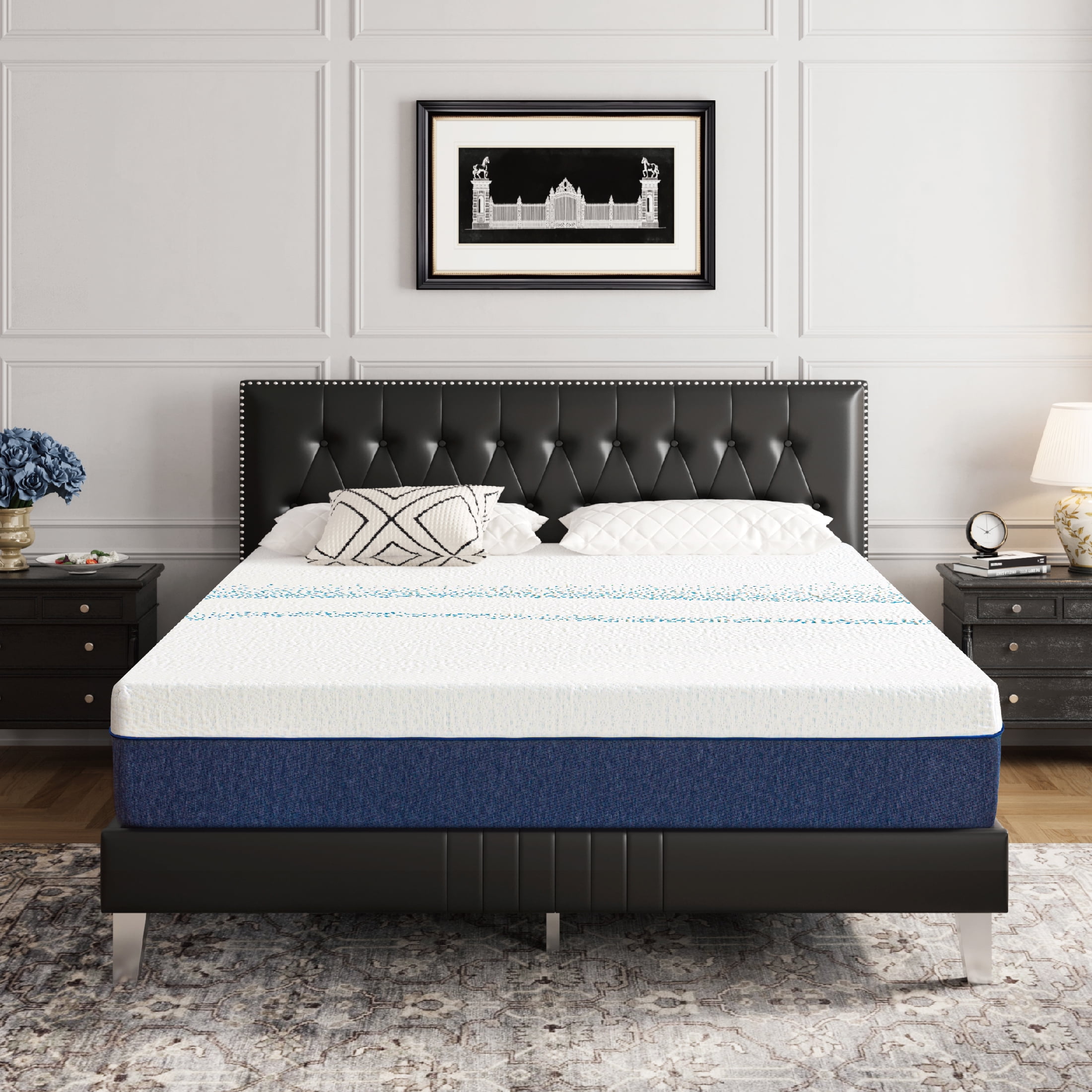MLILY Essence Sleep Queen Mattress, 12" Memory Foam Mattress in a Box, Medium