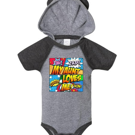 

Inktastic My Aunt Loves Me Gift Baby Boy or Baby Girl Bodysuit