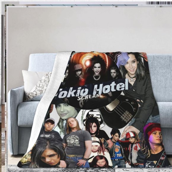 Ultra Soft Throw Blanket Tokio Music Hotel Flannel Light Weight Warm Blanket for Living Room/Bedroom 50"x40"