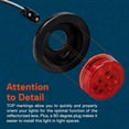 thumbnail image 3 of Luces LED STORE ONLINE para remolques, 8 unidades, 2,5 pulgadas, rojas, 12 V, resistentes al agua, 3 of 7