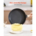 thumbnail image 6 of VEVOR 19 Piece Pots and Pans Set, Granite Nonstick Cookware Set, Induction Cookwares, Kitchen RV Cooking Sets with Frying, Sauce, Saute, Tempered Glass Lids, and Pan Protectors, Black, 6 of 10