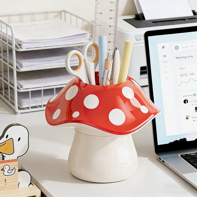 Shaped Storage Barrel Pencil Holder For Desk Organization And Home
