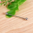 thumbnail image 5 of Gymnture Stainless Steel Industrial Barbell Earrings Men Helix Cartilage Tragus Earring, 5 of 10