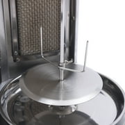 3000W Stainless Steel Infrared Doner Kebab Machine, LPG-Powered Vertical Rotisserie with Automatic Rotation, 110V US Plug
