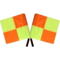 Voiceine 2Pcs Match Referee Flags Waving Signal Flags Race Judge Flags