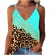 thumbnail image 2 of ICHUANYI Clearance Women's Summer Casual Sleeveless Blouse V Neck Tops T-Shirt Vest For Women(Mint Green, S) ICHUANYI WER2023081206784, 2 of 5