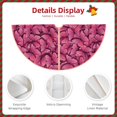 thumbnail image 4 of Daiia Pink Butterfly Drawing Merry Christmas Tree Skirt , Xmas Large Lace-up Tree Skirt, Santa Snowflakes Rustic Home Decorations New Year Party Farmhouse Decor-36", 4 of 7