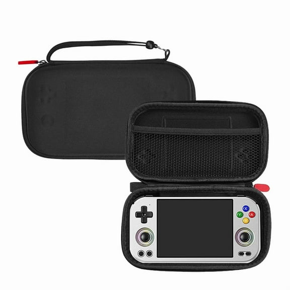 Carrying Case for RG477M, Travel Storage Bag Hard Protective Cover Case Shockproof Portable Organizer Bag for RG477M Retro Handheld Game Console Protection, Black