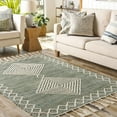 thumbnail image 6 of Hauteloom Guiuan Jute Living Room, Bedroom Area Rug - Global - Beige, Green - 2' x 3', 6 of 9