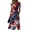Z04-Navy, variant on Usa Flag Dress for Women 2025 Womens Summer Dresses Patriotic Midi Wrap V-Neck Party Dress