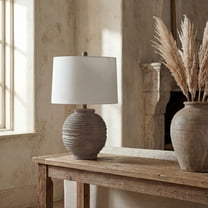 SAFAVIEH Pendri 24 in. Classic Contemporary Table Lamp, Brown