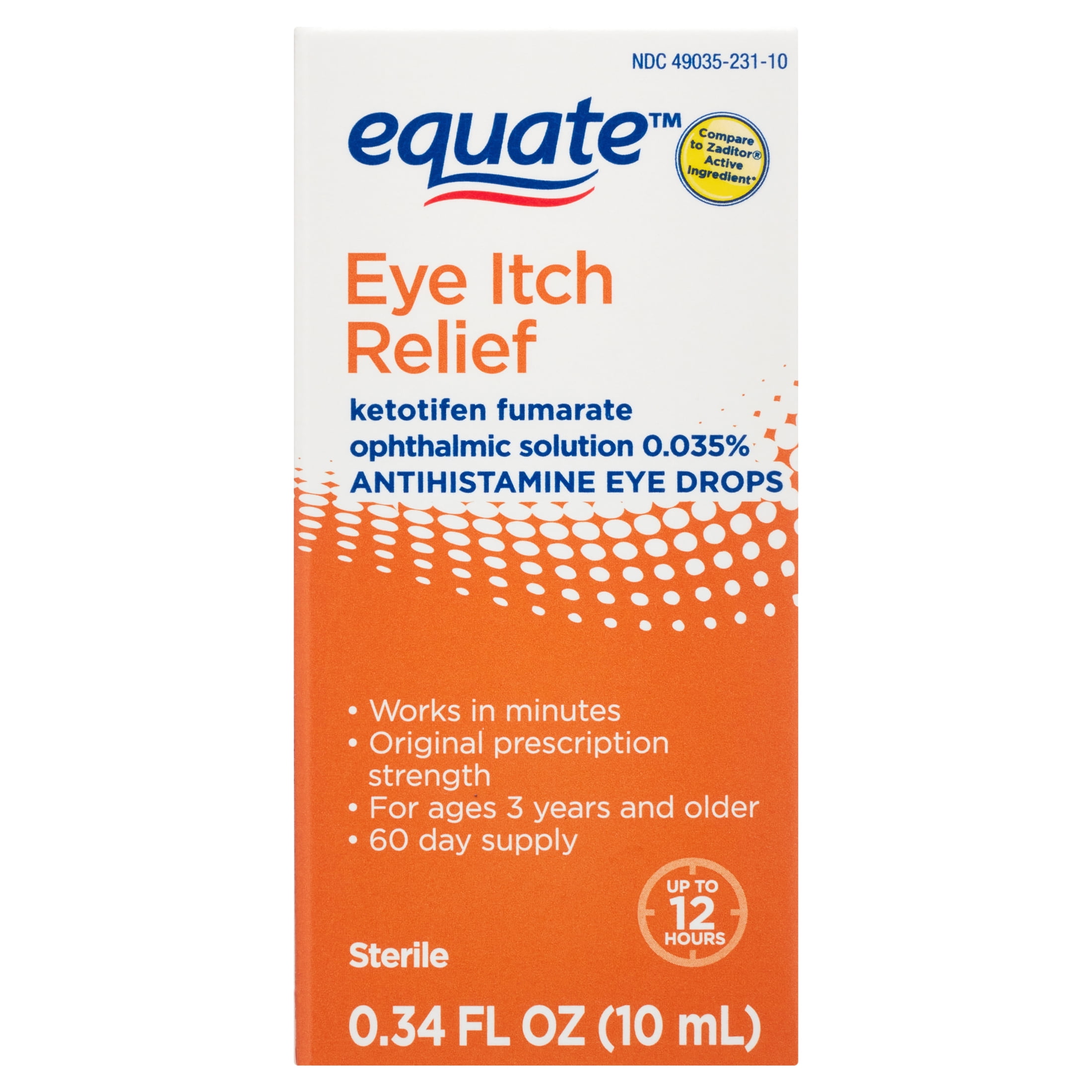 Equate Eye Itch Relief, 0.34 fl oz