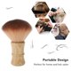 thumbnail image 4 of Cepillo Para Polvo De Cuello, Profesional, Ergonómico, Seguro, Pelo De Nailon, De Madera Portátil, Cepillo Para Polvo Para Corte De Pelo Para El Hogar, 4 of 7