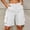 Pants-10White, variant on LEKWK Bermuda Shorts for Women Elastic Waist Lightweight High Waisted Cargo Shorts with Mulitple Pockets Loose Fit Bermuda Shorts Casual Travel Hiking Summer Everyday Utility Bottoms White M