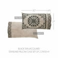 thumbnail image 5 of VHC Brands Custom House Black & Tan Jacquard Standard Pillow Case Set of 2 21x30+4, Cotton Pillow Case, Country Covers for Pillows, Custom House Collection, Rectangle 21x34, Natural, 5 of 5