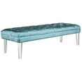 thumbnail image 4 of SAFAVIEH Abrosia Transitional Glam Tufted Bench, Black, 4 of 7