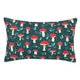 thumbnail image 1 of Fotbe Amanita Mushroom Funda de Almohada Decorativa Estilo Occidental, Lujo en Algodón, Fundas para Almohadas King, Cojín Estampado para Decoración del Hogar-14"x20", 1 of 6