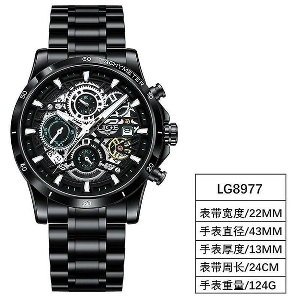 Benyan Lige Quartz Watch Men Gold Black Mens Watches Top Brand Luxury Chronograph Sports Watches Luminous Waterproof Relogio Masculino Other