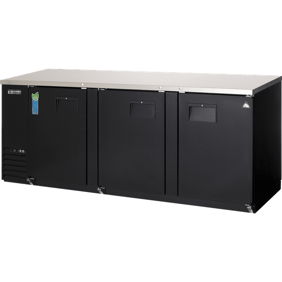 Everest Refrigeration EBB90 Back Bar Cooler Cabinet 3 Solid Doors, 115v, NSF - 32 cu. ft.