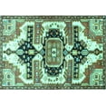 thumbnail image 1 of Ahgly Company Indoor Rectangle Persian Turquoise Blue Traditional Area Rugs, 2' x 3', 1 of 4