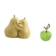 thumbnail image 5 of Sujetalibros de cerámica con forma de pera abrazada, fina artesanía, adorno para estantería, estatua, simulación artística, decoración para el hogar,, 5 of 8