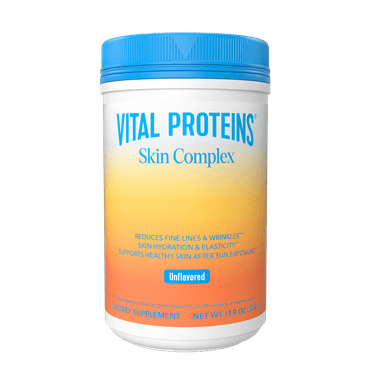 Vital Proteins Skin Complex Powder, 18g Collagen Peptides with Hyaluronic Acid and Vitamin C, Hydration & Elasticity, Unflavored, 11.9oz