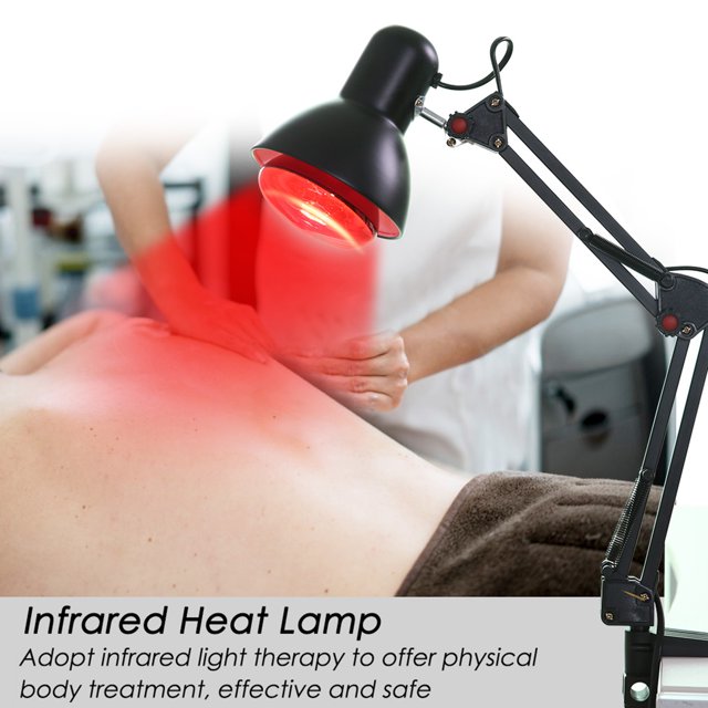 Lámpara De Fisioterapia De Calor Infrarrojo Terapia De Calefacción Luz Alivio Del Dolor Cuidado De La Salud Negro