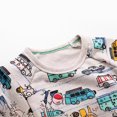 thumbnail image 4 of Spazoro Toddler Kids Girls Boys Sweatshirts, Long Sleeve Car Print Crew Neck Fall Winter Tops for Childs Girls Boys Gray Size 4-5 T, 4 of 5