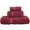 Cranberry, variant on Luxury Hotel & Spa Quality Collection, Quick Dry 100% Turkish Cotton, 750+ GSM, Eco Friendly Towel Set, Bathroom and Kitchen Dobby Border Towels, Bath Towel, Hand Towel, Washcloths (3 Piece, Navy)