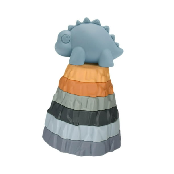 Juego de apilamiento,Juego de rompecabezas de bloques de equilibrio de apilamiento para niños,Juguete de construcción Educativo Montessori Preescolar,Niños clasificando habilidades D